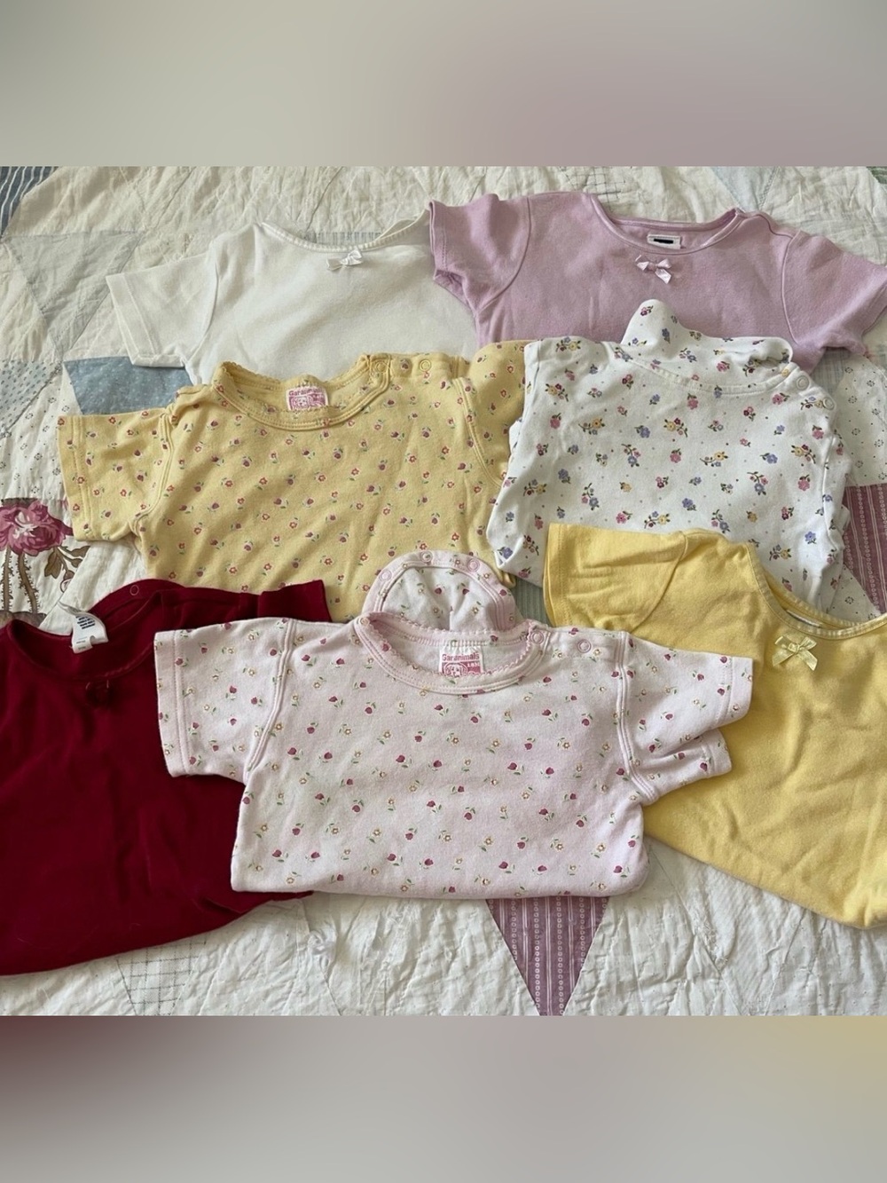 Vintage baby Gap and Garanimals onesie tee shirt bundle